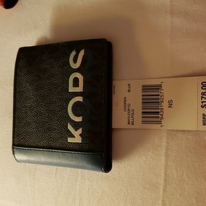 NWT Michael Kors Cooper Blue Billfold